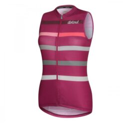 STRIPE maillot s/mangas Fucsia