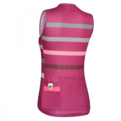 STRIPE maillot s/mangas Fucsia