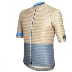 STRIPE maillot m/corta Marrón-Azul